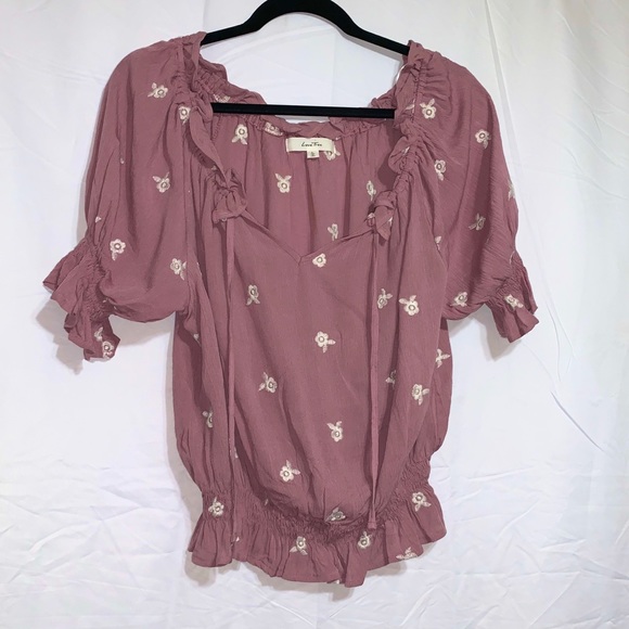 Love Tree Tops - Love Tree Pink Blouse